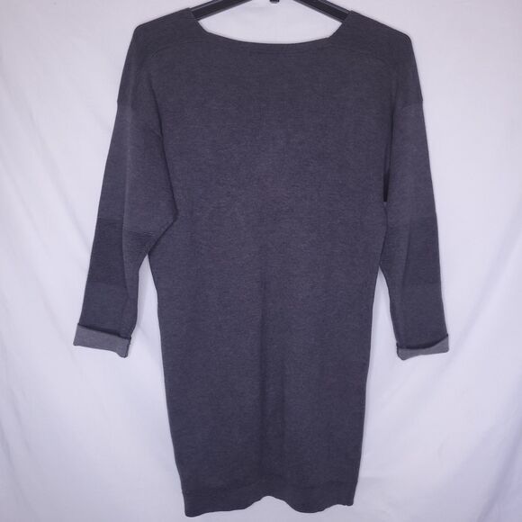 Lacoste Sweater Dress 36 Small Gray Tunic - Picture 5 of 10